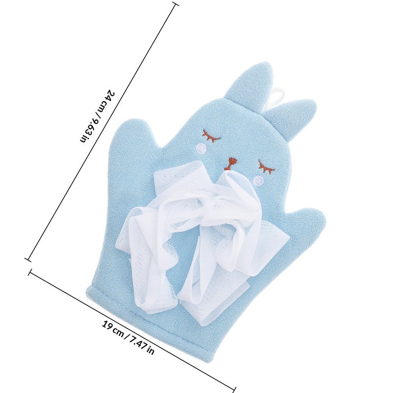 🧸 مناديل غسل أطفال مزدوجة الجوانب لتنظيف فعال وتقشير لطيف - Image 2