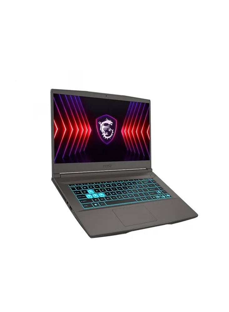 LAPTOP MSI  ( 9S7-16R831-2891 ) Thin 15 B13UCX Cosmos Gray Raptor Lake i5-13420H RAM DDR4 8GB (3200MHz) HDD 512GB NVMe PCIe SSD Gen4x4 VGA RTX 2050 GDDR6 4GB 15.6 FHD (1920*1080) 144Hz Blue Backlit Gaming Keyboard 2 Year Warranty English/Arabic Cosmos Gray