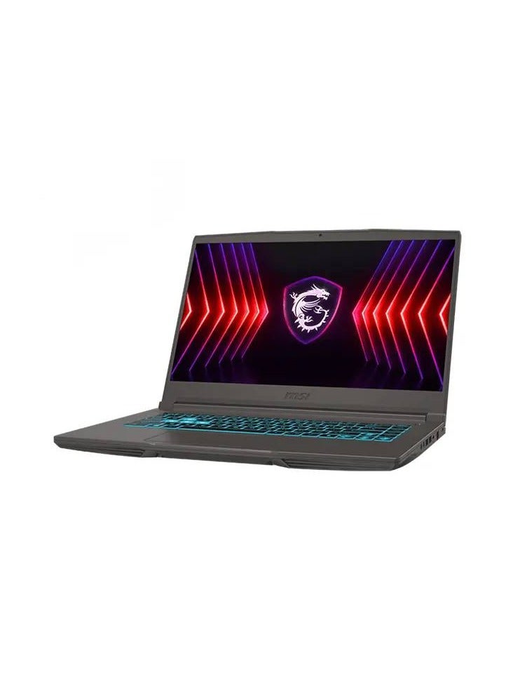 LAPTOP MSI  ( 9S7-16R831-2891 ) Thin 15 B13UCX Cosmos Gray Raptor Lake i5-13420H RAM DDR4 8GB (3200MHz) HDD 512GB NVMe PCIe SSD Gen4x4 VGA RTX 2050 GDDR6 4GB 15.6 FHD (1920*1080) 144Hz Blue Backlit Gaming Keyboard 2 Year Warranty English/Arabic Cosmos Gray