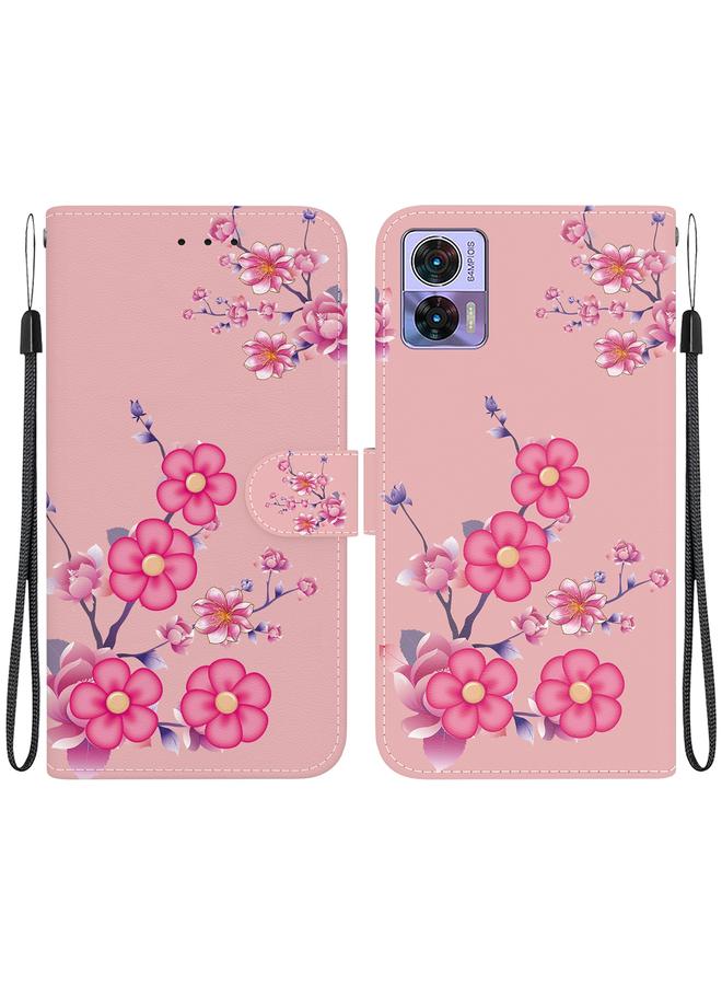 S-TOP Case For Motorola Edge 30 Neo / 30 Lite Crystal Texture Colored Drawing Leather Phone Case - Image 1