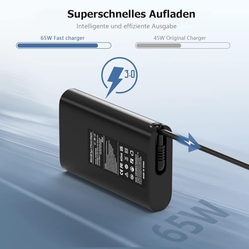 Wistar 65W USB Type-C Laptop Adapter Charger for Dell Latitude 5520 5420 5410 5320 5285 7420 7410 7320 7370 7310 7210 9410 9510 XPS 12 13 9250 9350 9360 9370 9380 Chromebook 5190 3400 Laptop Adapter - Image 5