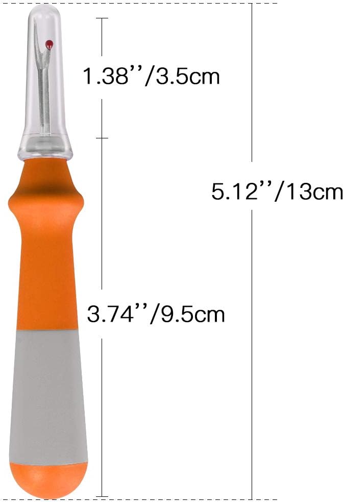 Lhedon Seam Ripper 3 PCS, Seam Rippers for Sewing, Ergonomic Grip, Colorful Large Thread Stitch Remover Tool Handy Stitch Rippers for Sewing Crafting Removing Hems and Seams - Image 2