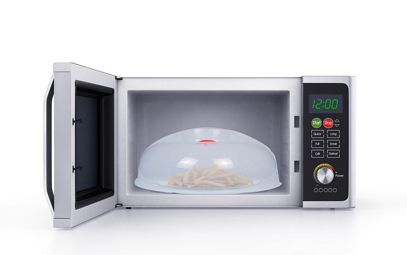 Layron Microwave Plate Cover clearï¼Å’Easy Grip large microwave Plate Splatter Guard Lid With Steam Vent Microwave Food Cover, BPA Free & 11.5 Inch, Dishwasher Safe-with anti-scalding silicone hand clip - Image 5