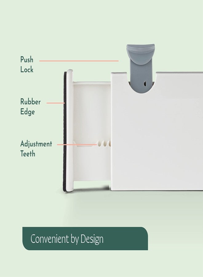 RUBOXA Adjustable Tall Drawer Dividers, 5-Pack, 11-17 Inch, Non-Slip, Durable Plastic, White, Drawer Organizers - Image 5