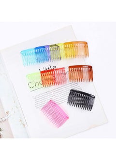 Lawie Lawie 50 Pack Clear White Black Colorful Small Plastic Side Hair Combs 14 Teeth Slide Hair Barrette Clips for Women Bridal Wedding Veil Comb DIY Crafts Decorative Headpiece French Updo Bun Accessories  - Image 5