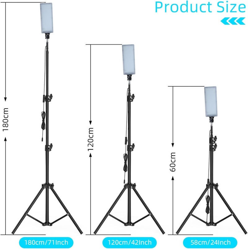 Video Light for Streaming – USB LED Light – Adjustable Tripod Stand, Dimmable Brightness, Improves Lighting for Video Calls & Gaming, Perfect for Remote Work or Vlogging  - Image 4