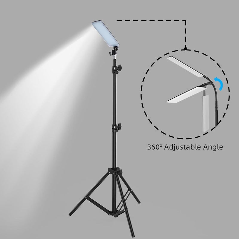 Video Light for Streaming – USB LED Light – Adjustable Tripod Stand, Dimmable Brightness, Improves Lighting for Video Calls & Gaming, Perfect for Remote Work or Vlogging  - Image 3