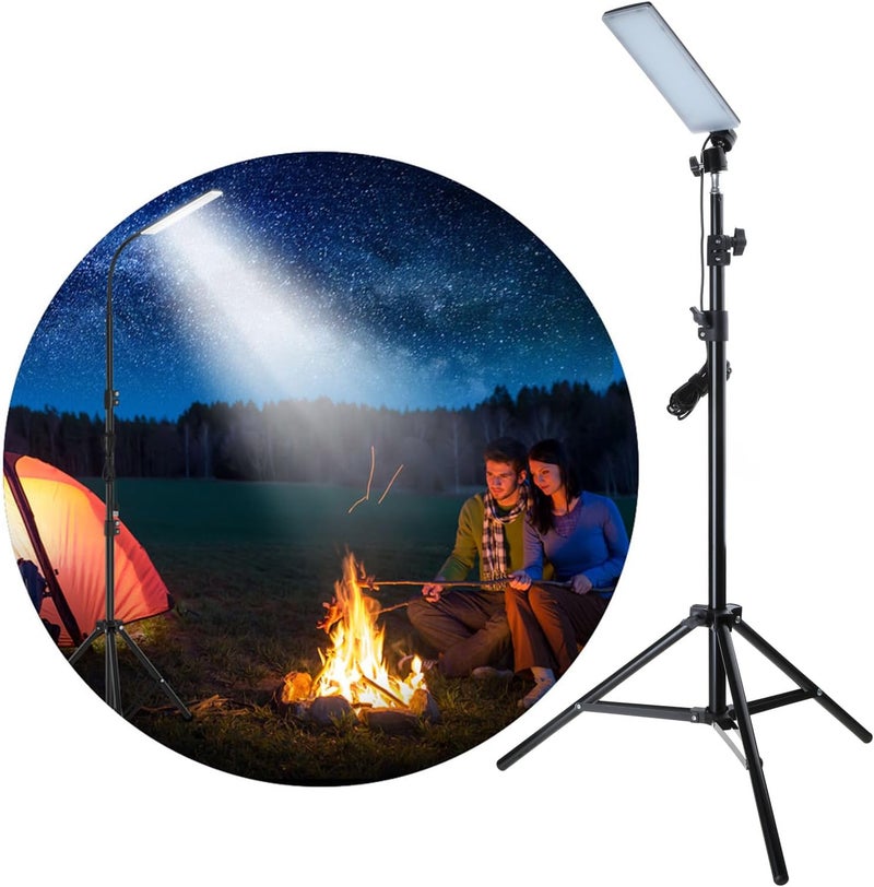 Video Light for Streaming – USB LED Light – Adjustable Tripod Stand, Dimmable Brightness, Improves Lighting for Video Calls & Gaming, Perfect for Remote Work or Vlogging  - Image 1