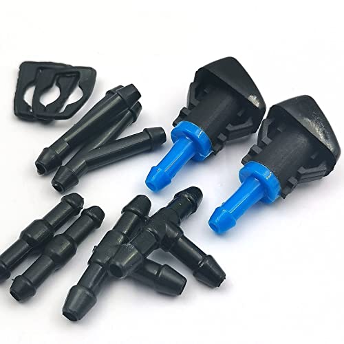 FainWan 2PCS WINDSHIELD WASHER HOOD NOZZLE Sprayer kit Compatible with 2009-16 FRONTIER, 2009-12 PATHFINDER, 2009-15 XTERRA–Replaces 28932-ZL00A - Image 1