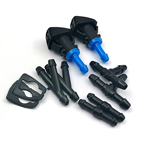 FainWan 2PCS WINDSHIELD WASHER HOOD NOZZLE Sprayer kit Compatible with 2009-16 FRONTIER, 2009-12 PATHFINDER, 2009-15 XTERRA–Replaces 28932-ZL00A - Image 2