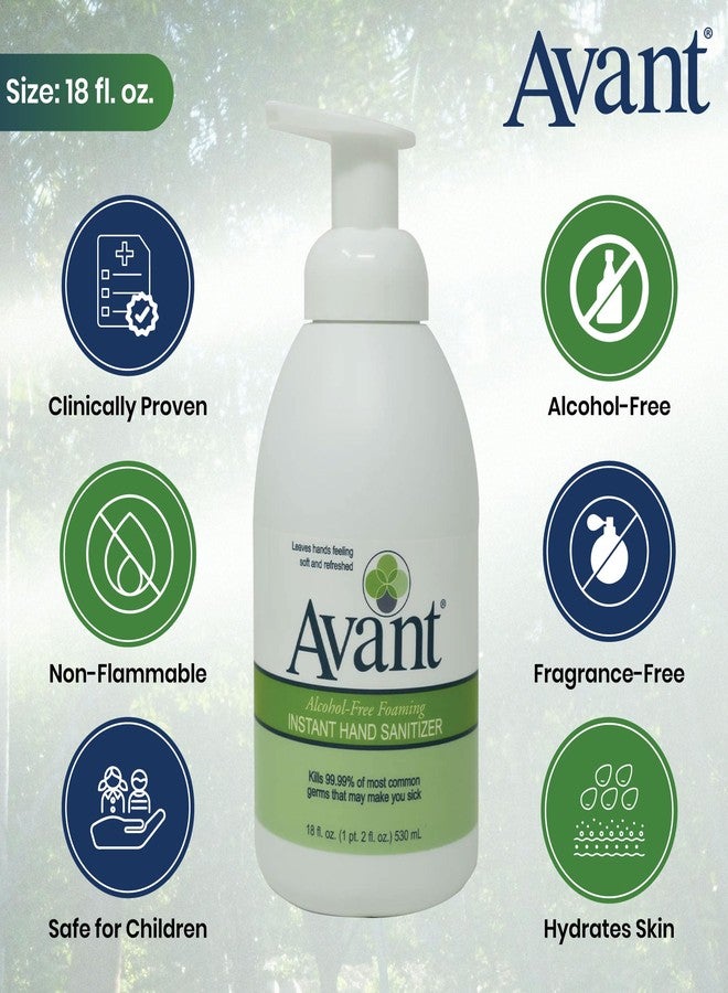 Avant® Alcohol-Free Foaming Hand Sanitizer, 18 oz Bottle 2-Pack bulk - Image 5