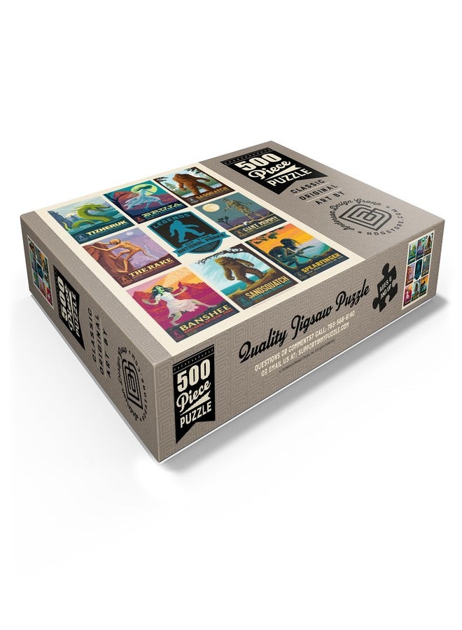 MyPuzzle.com Legends of The National Parks: Multi-Image Print - Edition 4, Vintage Poster - Premium 500 Piece Jigsaw Puzzle for Adults - Image 3