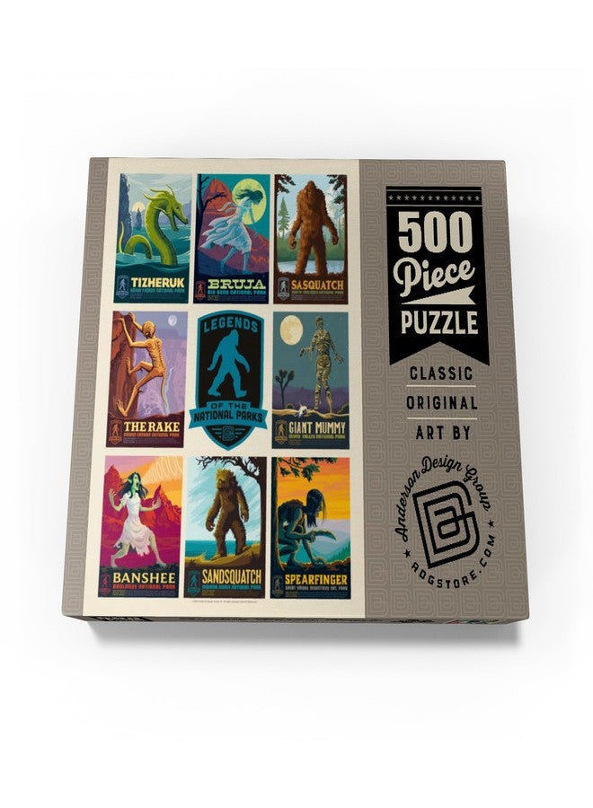 MyPuzzle.com Legends of The National Parks: Multi-Image Print - Edition 4, Vintage Poster - Premium 500 Piece Jigsaw Puzzle for Adults - Image 4