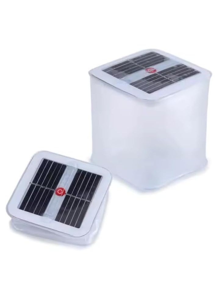 Generic Solar Inflatable Lantern – Waterproof, Portable LED Light for Camping, Hiking, Emergency, Pool, Garden – USB & Solar Rechargeable  - Image 2