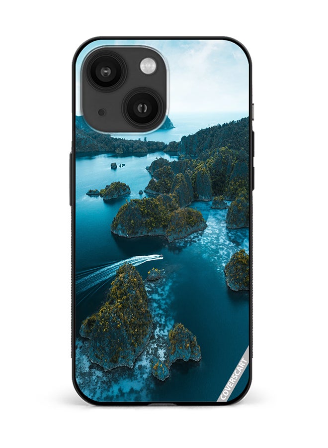 Protective Case Cover For Apple iPhone 15 Godly Island Design Multicolour