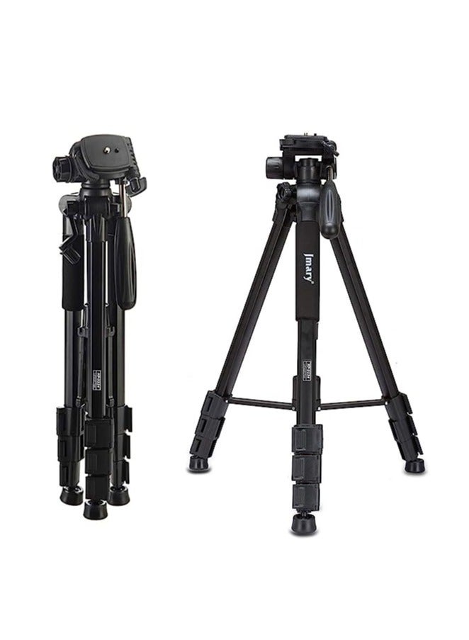 Jmary KP-2234 Professional Aluminium Tripod for All DSLR Cameras (Black) - Image 1