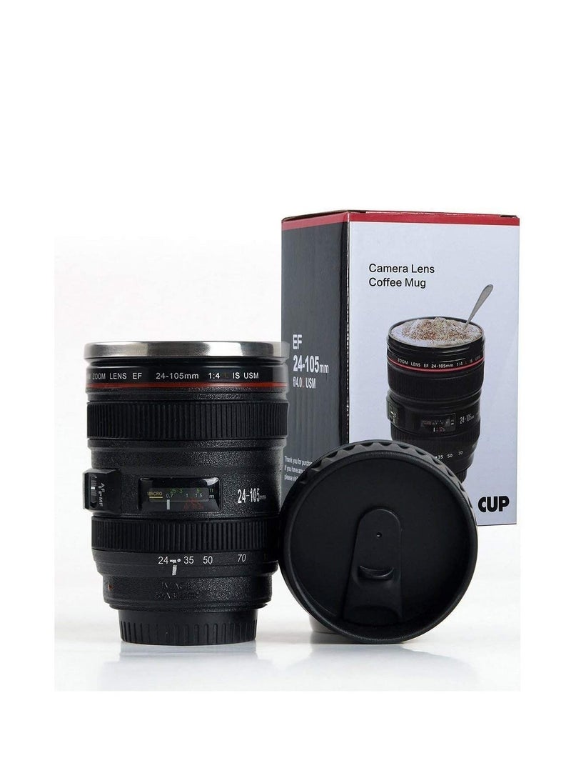 Other Manufacturer - Coffee Tea Travel Mug Stainless Steel Thermos Lens 400ML Camera Lens Cup 24-105mm - Image 1