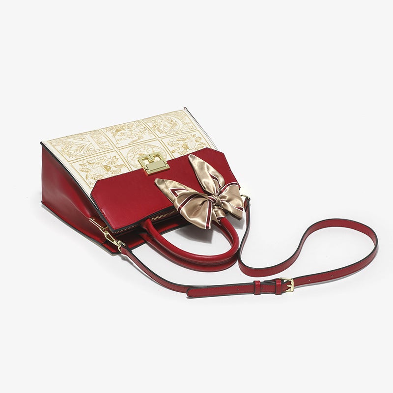 Bridal Bag 2023 High-Grade Elegant National Style Embroidered Handbag Large Capacity Shoulder Crossbody Wedding Bag - Image 4