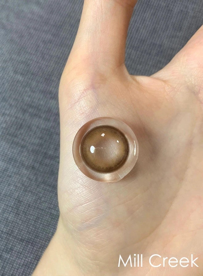 ميل كريك لنزات ملابس ملونة Mill Creek بحجم 14.2 ملم – يمكن استخدامها لمدة 12 شهرًا – زوج واحد من لنتين – لنزات رام بدرجة انجما - Image 2