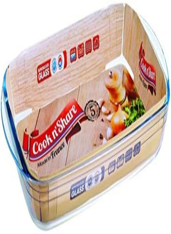 AKDC Cook N Share 248Bn00/Cs46 Rectangular Roaster (Clear - 2.6L)  - Image 2