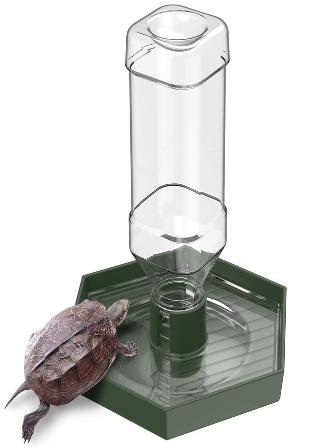 باوفلي وعاء ماء للزواحف من باوفلاي، وعاء ماء للسلاحف، وعاء ماء للثعابين والتنين الملتحي، موزع ماء أوتوماتيكي كبير الحجم لأحواض الزواحف والسلاحف والسحالي والحرباء. - Image 1