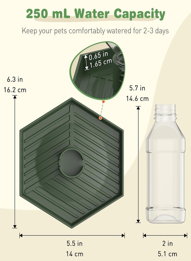 باوفلي وعاء ماء للزواحف من باوفلاي، وعاء ماء للسلاحف، وعاء ماء للثعابين والتنين الملتحي، موزع ماء أوتوماتيكي كبير الحجم لأحواض الزواحف والسلاحف والسحالي والحرباء. - Image 2