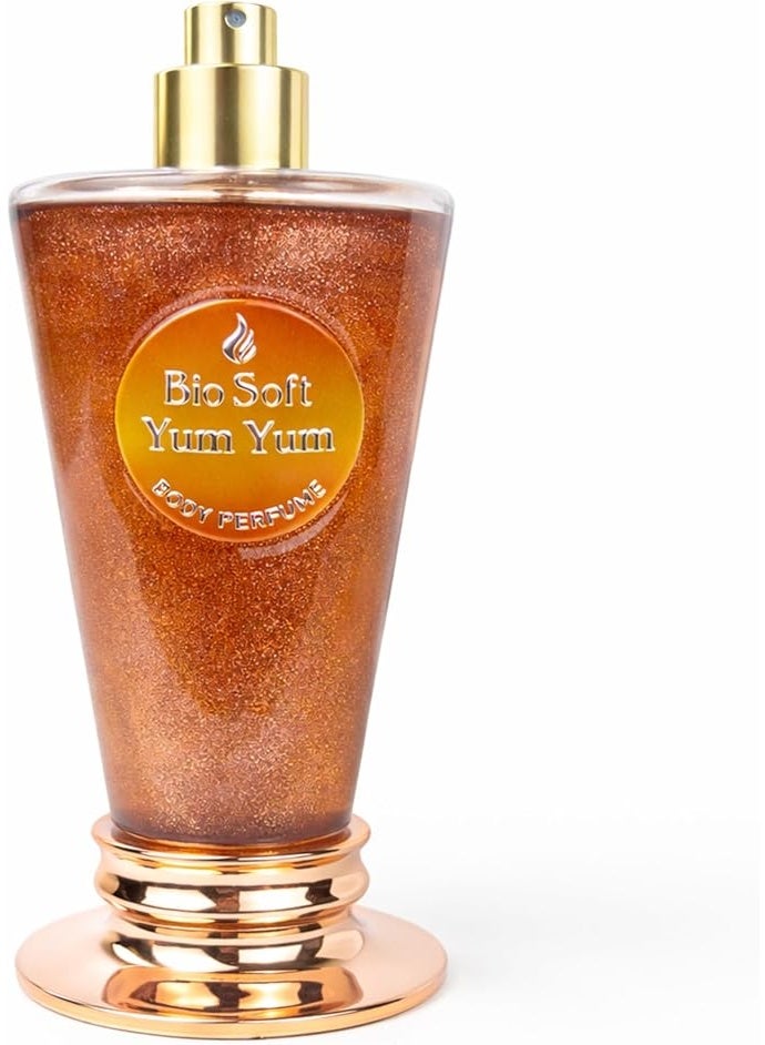 Biosoft Body Splash, Yum Yum Body Perfume With Shimmer, Glitter For Radiant Glowing Skin, Long Lasting Refreshing Scent, Ice Cream Design, For Women, 200 ML (Mango, Model - BS-IC-8) - Image 2