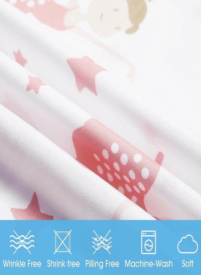 BYSURE Twin Sheets Set Kids(Ballerina, Pink), 3 Pieces Easy Fit Deep Pocket Sheets Set for Girls, Breathable Wrinkle-Free Microfiber Bedding for Children - Image 3