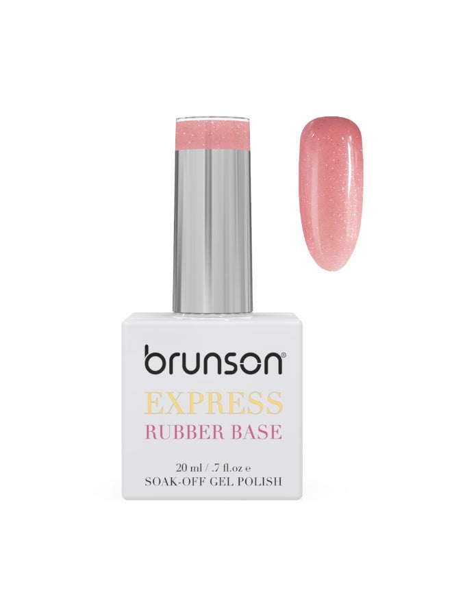 brunson Rubber Base Gel Nail Polish 20Ml - French Rubber Base Coat Long-Lasting, Durable And Chip-Resistant Nail Strengthener Gel Nail Polish Base Coat For Manicure And Pedicure