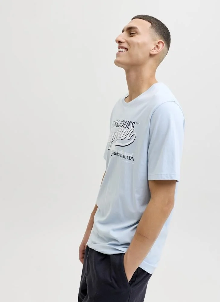 JACK & JONES  Graphic Crew Neck T-Shirt for Men | Best Price UAE