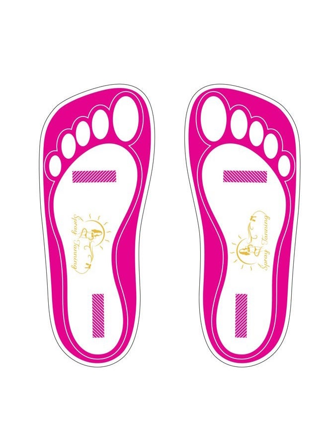 HeeStar 60 Pairs(120 Feets)Disposable Tanning Feet Pads Sunless Airbrush Spray Tent Protect Foot Shaped Spray Tan Sandals - Image 1