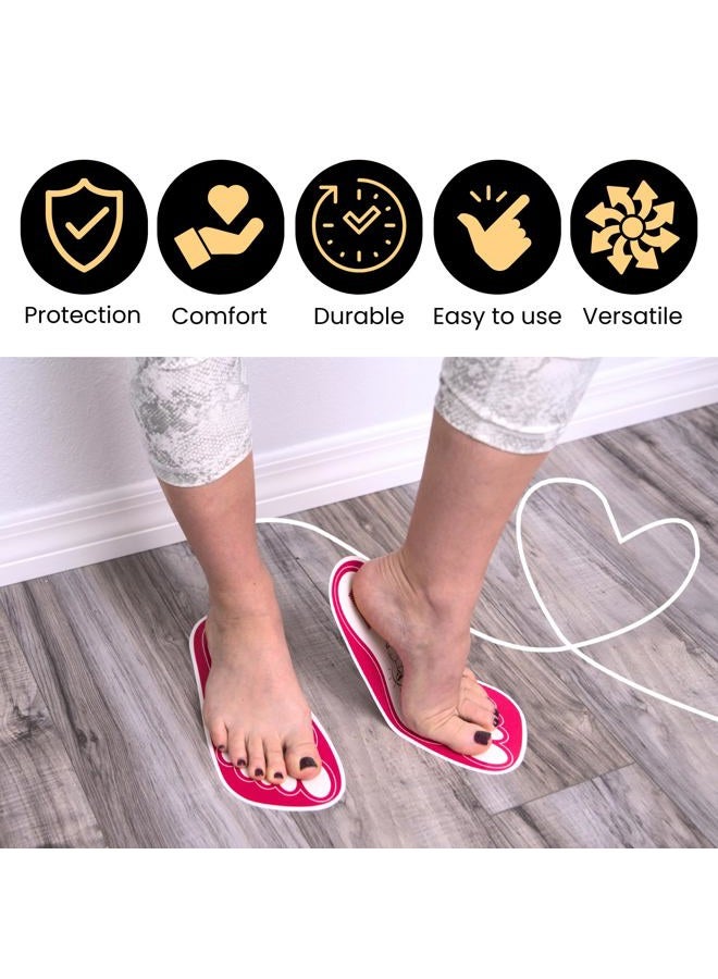 HeeStar 60 Pairs(120 Feets)Disposable Tanning Feet Pads Sunless Airbrush Spray Tent Protect Foot Shaped Spray Tan Sandals - Image 5