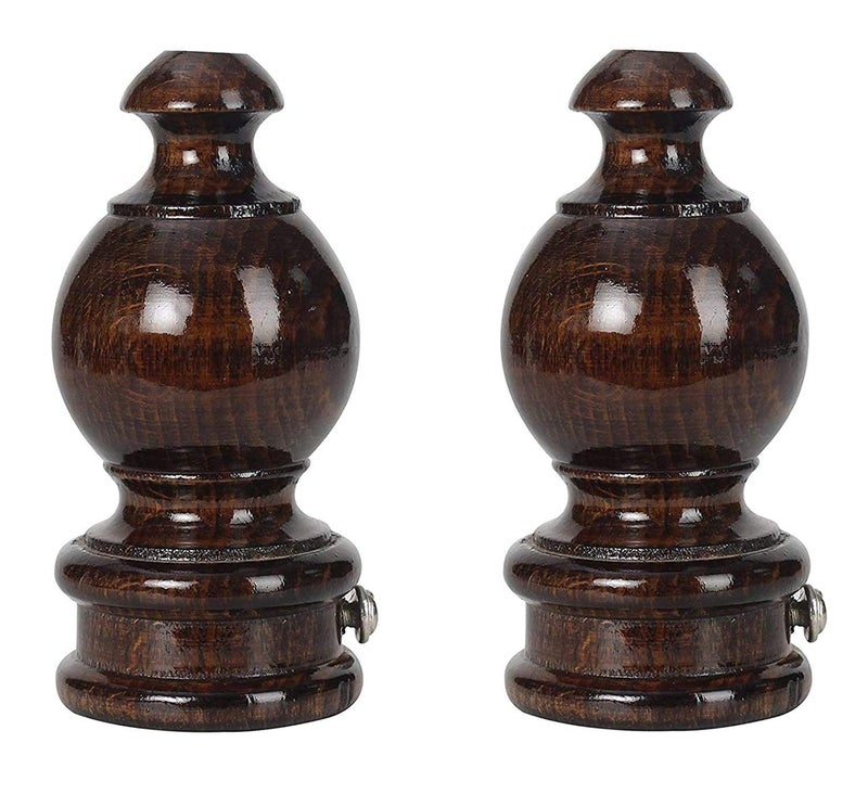 UNIQUELLA UNIQUELLA Set of 2 Wooden Curtain Brackets 25 mm Drapery Scene Wooden Corbel Bracket Drapery Scarf Swags Wall Decor Mahogany 2 Pcs Wooden Bracket 2 Piece Steel Support Code 26 - Image 4