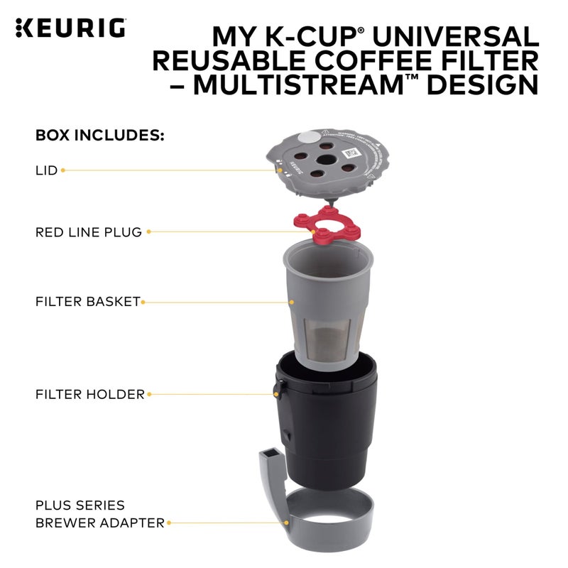 Keurig My K-Cup Reusable Filter MultiStream Technology - Gray (Packaging May Vary) - Image 4