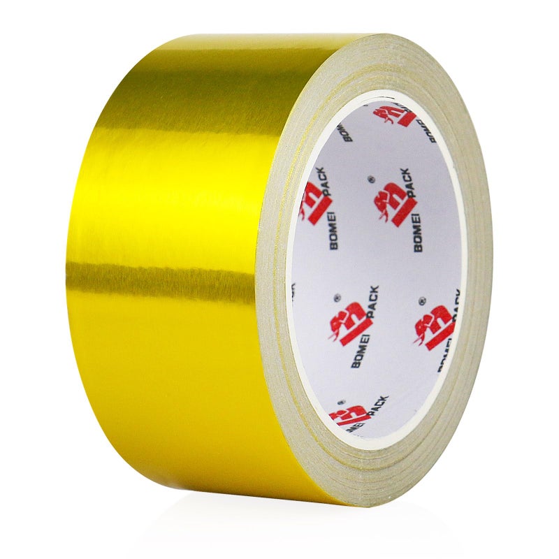 BOMEI PACK Aluminum Foil Tape, Gold, 2 Inch x 90 Feet, Heavy Duty, Waterproof, HVAC & Pipe Sealing - Image 1