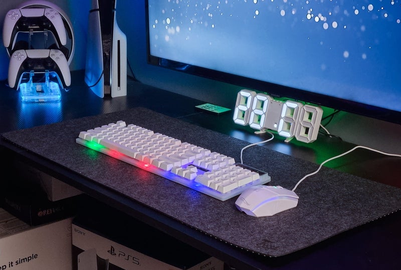 تنوم ماوس باد مكتبي كبير، لوحة فأرة ألعاب ، 800 x 300 x 3  مم، 31.5 x 11.8 x 0.157 بوصة، لوحة فأرة ألعاب، لوحة مكتبية XXL، لوحة مكتبية غير قابلة للانزلاق، لوحة فأرة ألعاب XL، ، مناسبة للألعاب والمكتب والمنزل - Image 3