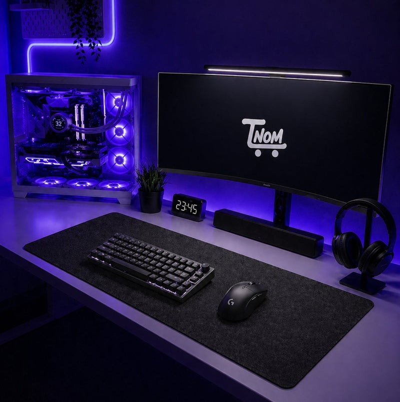 TNOM Large Office Mouse Pad, Gaming Mouse Pad, 800 x 300 x 3mm, 31.5 x 11.8 x 0.157 inches, Gaming Mouse Pad, XXL Desk Pad, Non-Slip Desk Pad, XL Gaming Mouse Pad, Suitable for Gaming, Office and Home - Image 1
