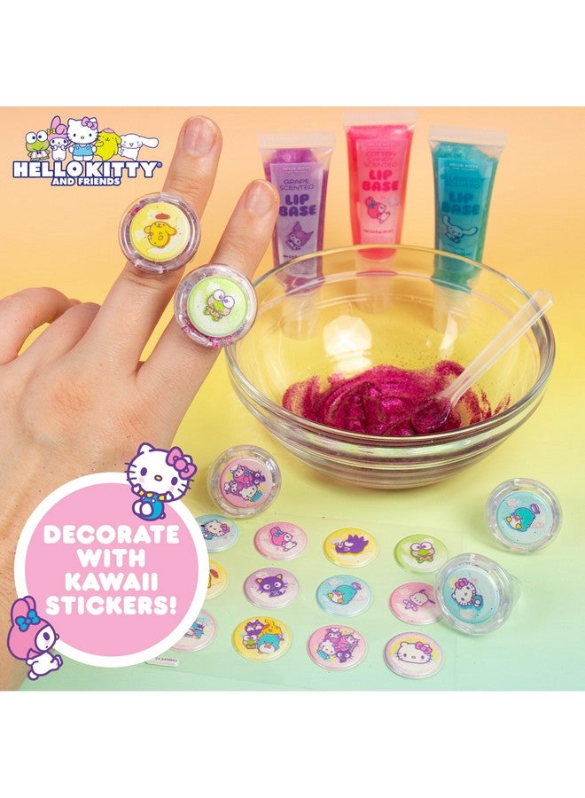 Horizon Group USA Horizon Group USA Sanrio Hello Kitty and Friends Shimmer Lip Gloss Making Kit, Makes 5 Hello Kitty Glitter Lip Gloss Rings, DIY Hello Kitty Lip Gloss Kit, Great Birthday Gift for Ages 6+  - Image 4