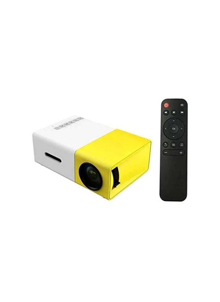 docooler YG300 Portable QVGA LED 400 Lumens Projector With Remote Control YG300 White/Yellow  - Image 1
