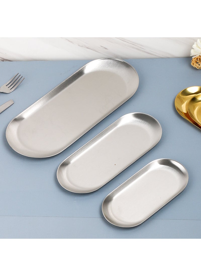 Generic - Wholesale Stainless Steel Jewelry Tray Korean ins Style Desktop Storage Tray Cosmetic Jewelry Tray Metal Tray - Image 1