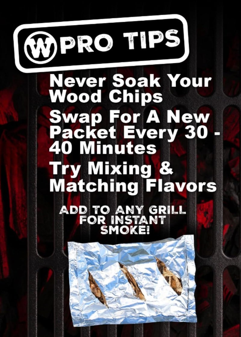 Western Wood Smoking Chip Variety Pack of 6, 180 cu in per Bag - Image 4