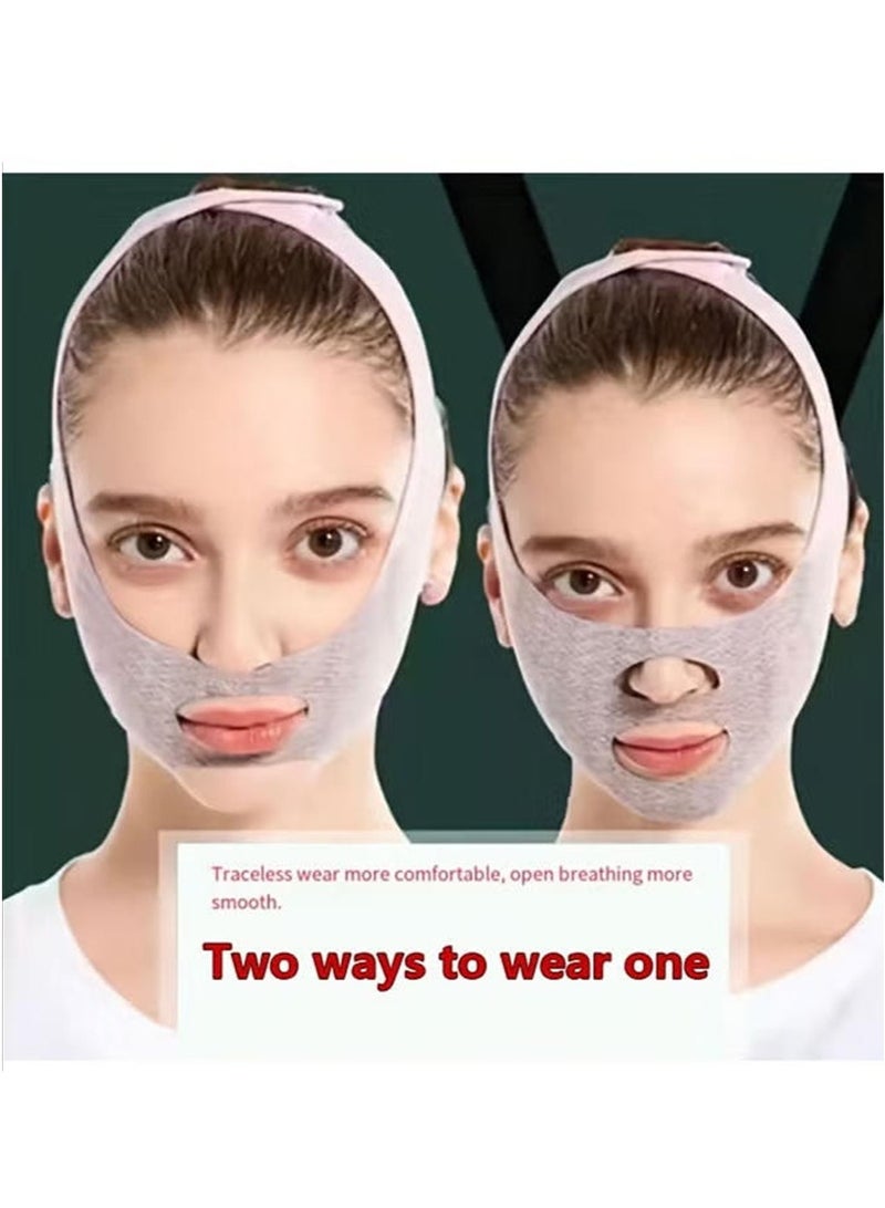 Chin Strap for Sleeping, Reusable Double Chin Reducer Eliminator for Women, V Line Lifting Mask Face Slimming Strap, Breathable Jawline Exerciser Lifting & Firming Prevent Sagging. - Image 4