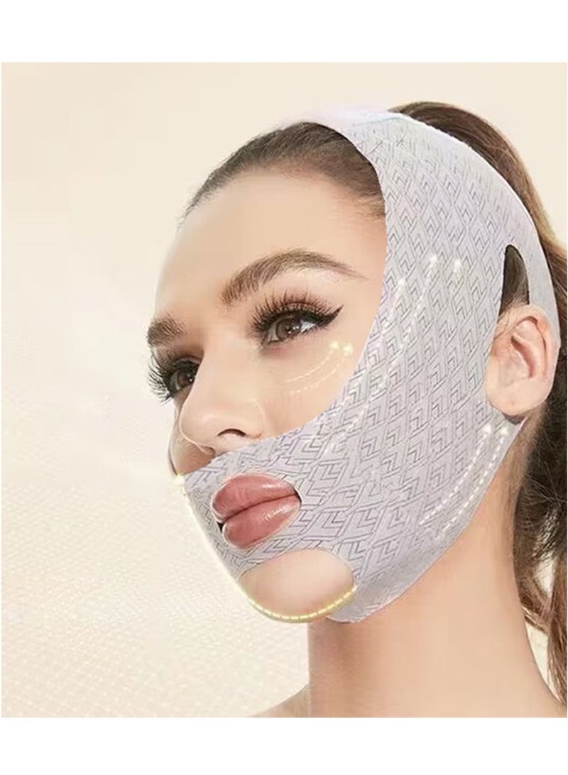 Chin Strap for Sleeping, Reusable Double Chin Reducer Eliminator for Women, V Line Lifting Mask Face Slimming Strap, Breathable Jawline Exerciser Lifting & Firming Prevent Sagging. - Image 1