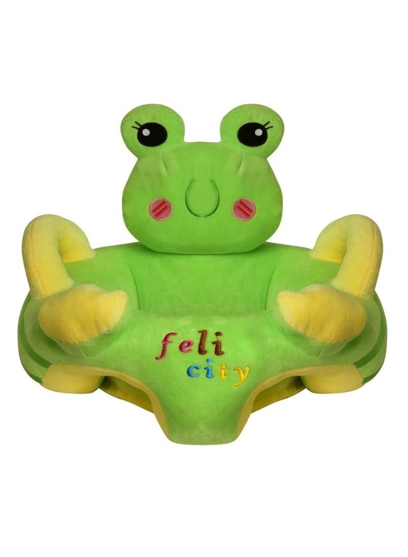 Frog figure baby's learning to sit soft plush sofa with support - Image 1