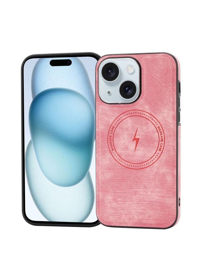 S-TOP Case For iPhone 15 Side PU Hybrid TPU Magsafe Phone Case - Image 1