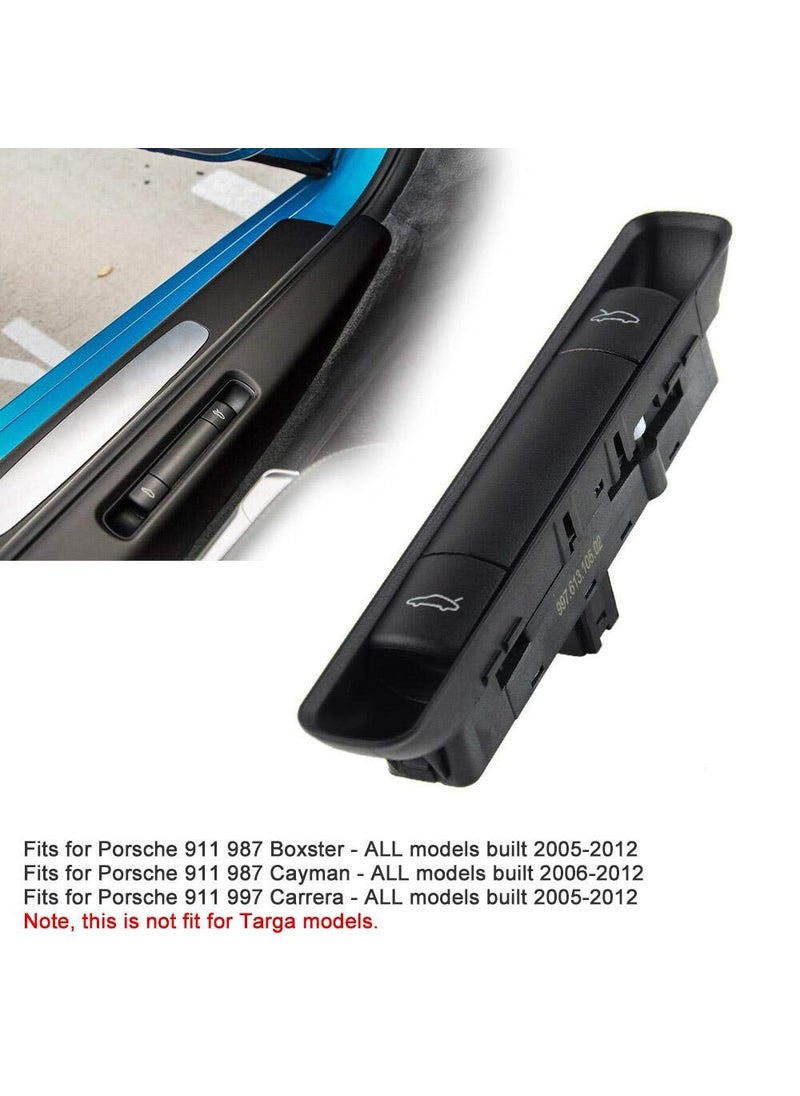 Surwit 99761310502A05 Hood and Decklid Release Switch Interior Switch Cover For Porsche 911 Boxster Cayman Carrera 2005-2012  - Image 2