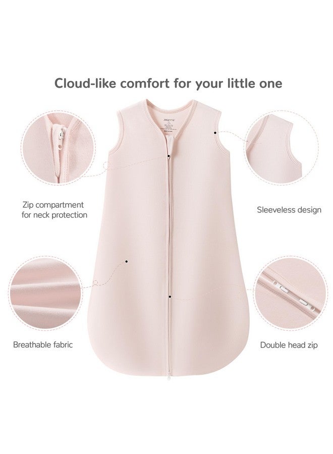 JELLYMONI Baby Sleep Sack 0-6 Months 100% Cotton Wearable Blanket, 0.5 TOG Soft Lightweight Toddler Sleeping Sack 3 Pack 2-Way Zipper Newborn Sleep Sacks - Image 4