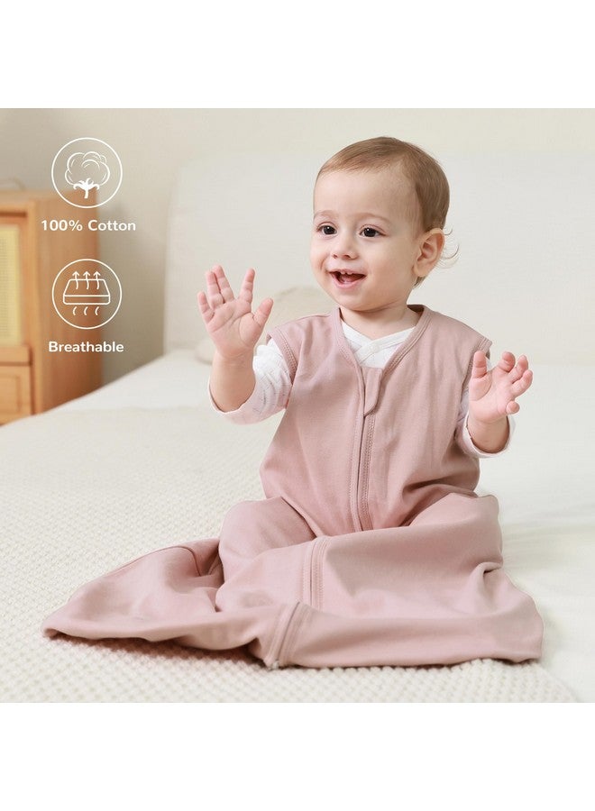 JELLYMONI Baby Sleep Sack 0-6 Months 100% Cotton Wearable Blanket, 0.5 TOG Soft Lightweight Toddler Sleeping Sack 3 Pack 2-Way Zipper Newborn Sleep Sacks - Image 3
