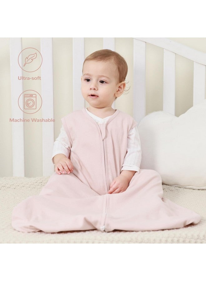 JELLYMONI Baby Sleep Sack 0-6 Months 100% Cotton Wearable Blanket, 0.5 TOG Soft Lightweight Toddler Sleeping Sack 3 Pack 2-Way Zipper Newborn Sleep Sacks - Image 2