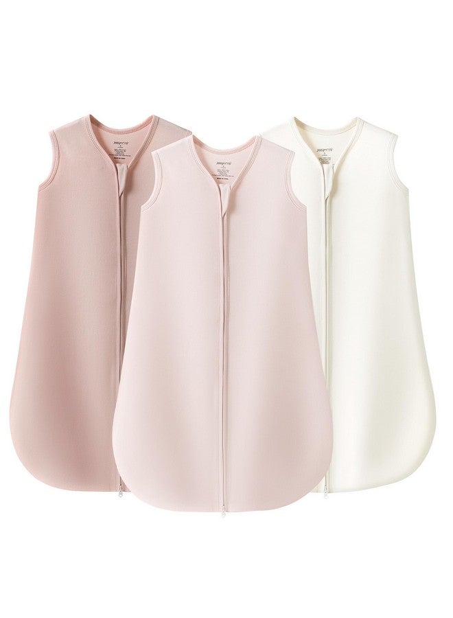 JELLYMONI Baby Sleep Sack 0-6 Months 100% Cotton Wearable Blanket, 0.5 TOG Soft Lightweight Toddler Sleeping Sack 3 Pack 2-Way Zipper Newborn Sleep Sacks - Image 1